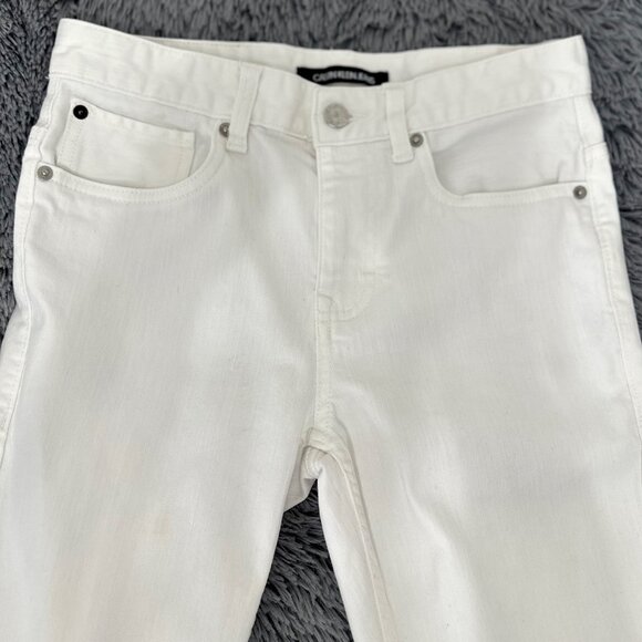 Calvin Klein Jeans Boys White Denim Jeans - Picture 2 of 12
